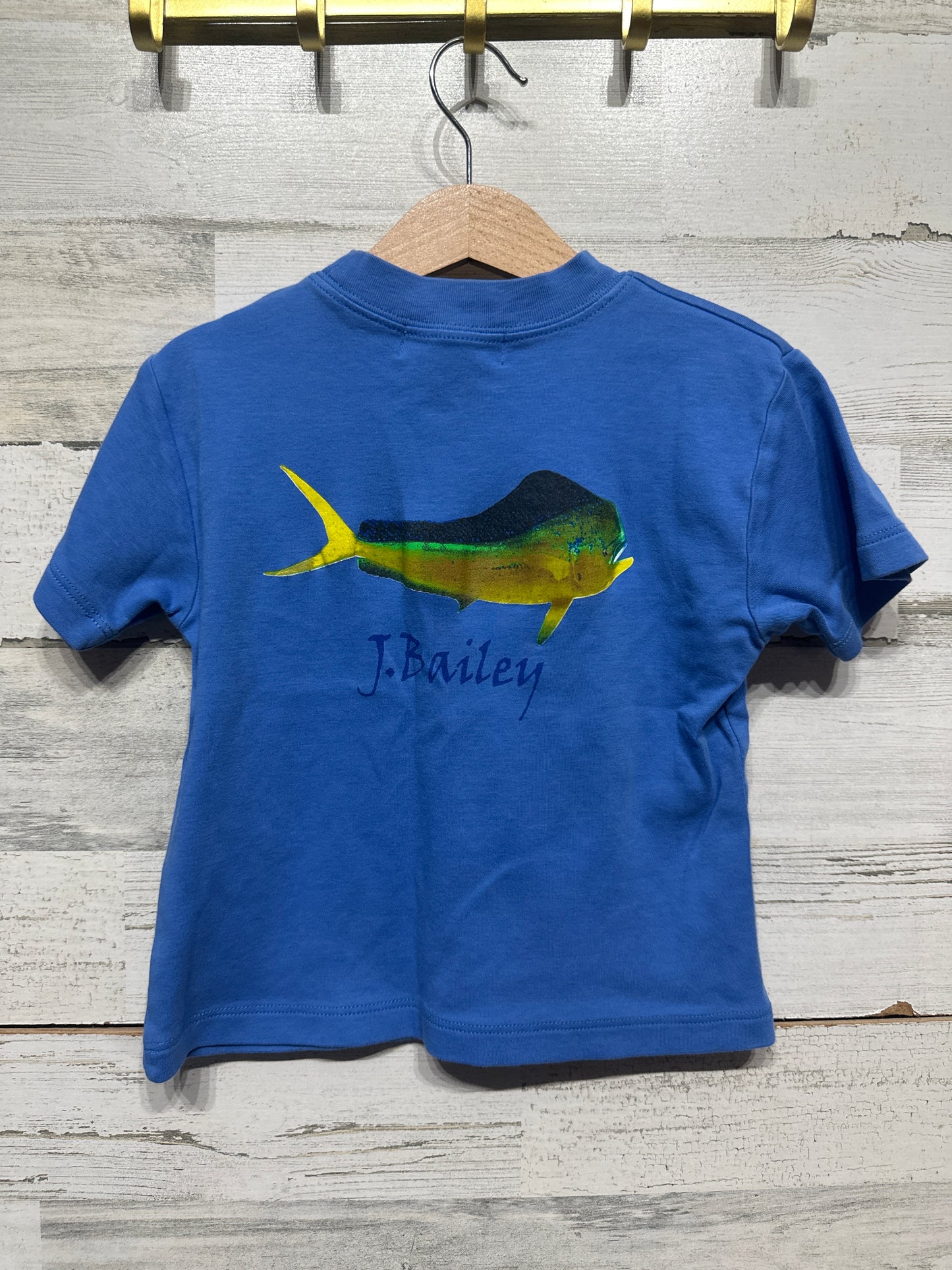 Boys Preowned Size 3t J. Bailey Fish T-Shirt  - Very Good Used Condition