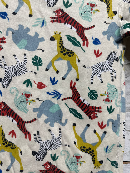 Hanna Andersson Organic Cotton Animal Pajama Set - Kids Size 8 (130 cm) - Very Good Used Condition