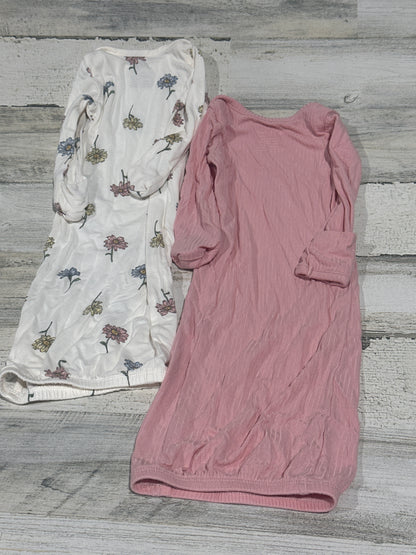Bamboo Gowns - Carter's Purely Soft - 2 Pieces - Girls Size Newborn - Very Good Used Condition