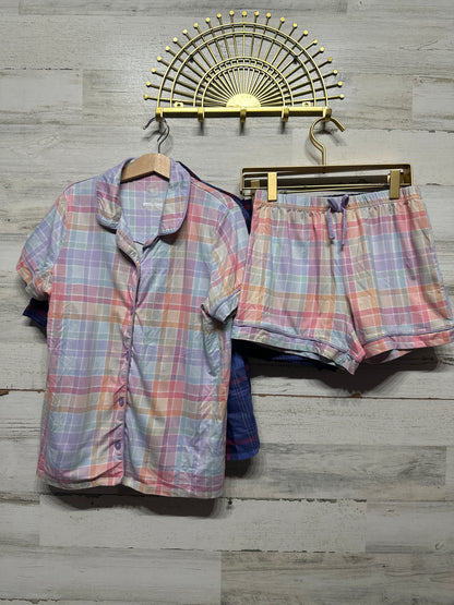 Size 10/12 Plaid Pajama Lot (2 sets) - Good Used Condition