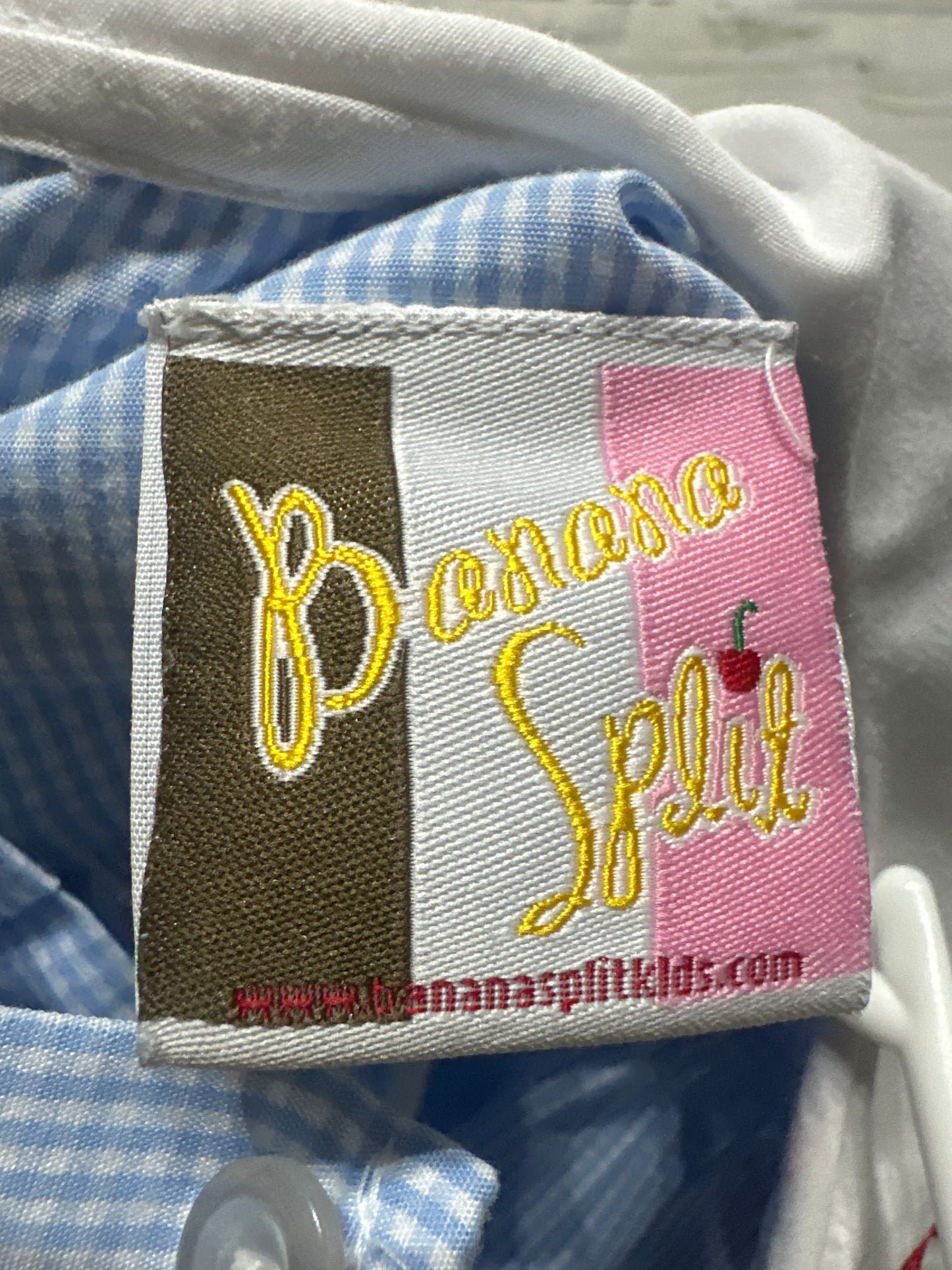 Girls Size 3t Banana Split Embroidered Apples Dress - Very Good Used Condition