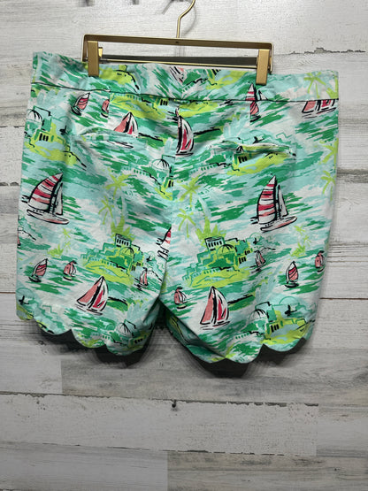Women’s 16W Crown and Ivy Scalloped Shorts - Good Used Condition