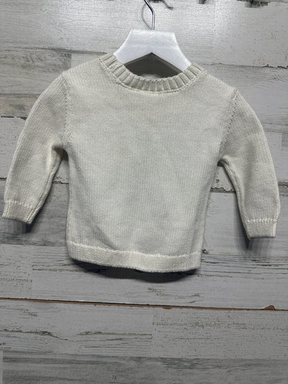 Size 9m Carter's Cream Sweater - Very Good Used Condition