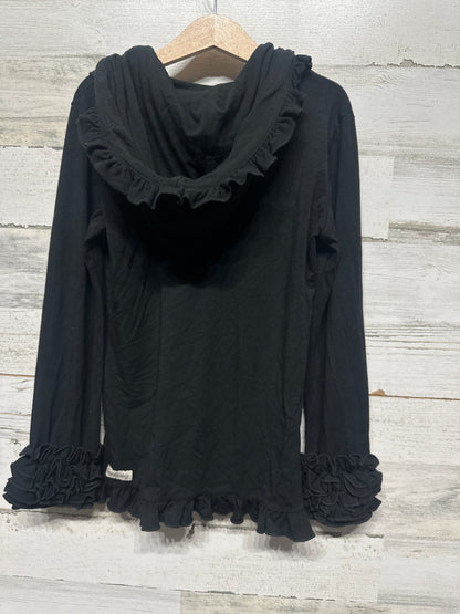 Size 8 Sew Sassy Black Ruffle Jacket - Very Good Used Condition