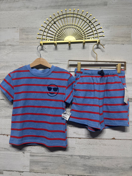 Boys Size 5 Andy & Evan (Nordstrom) Striped Two Piece Outfit Set - New With Tags