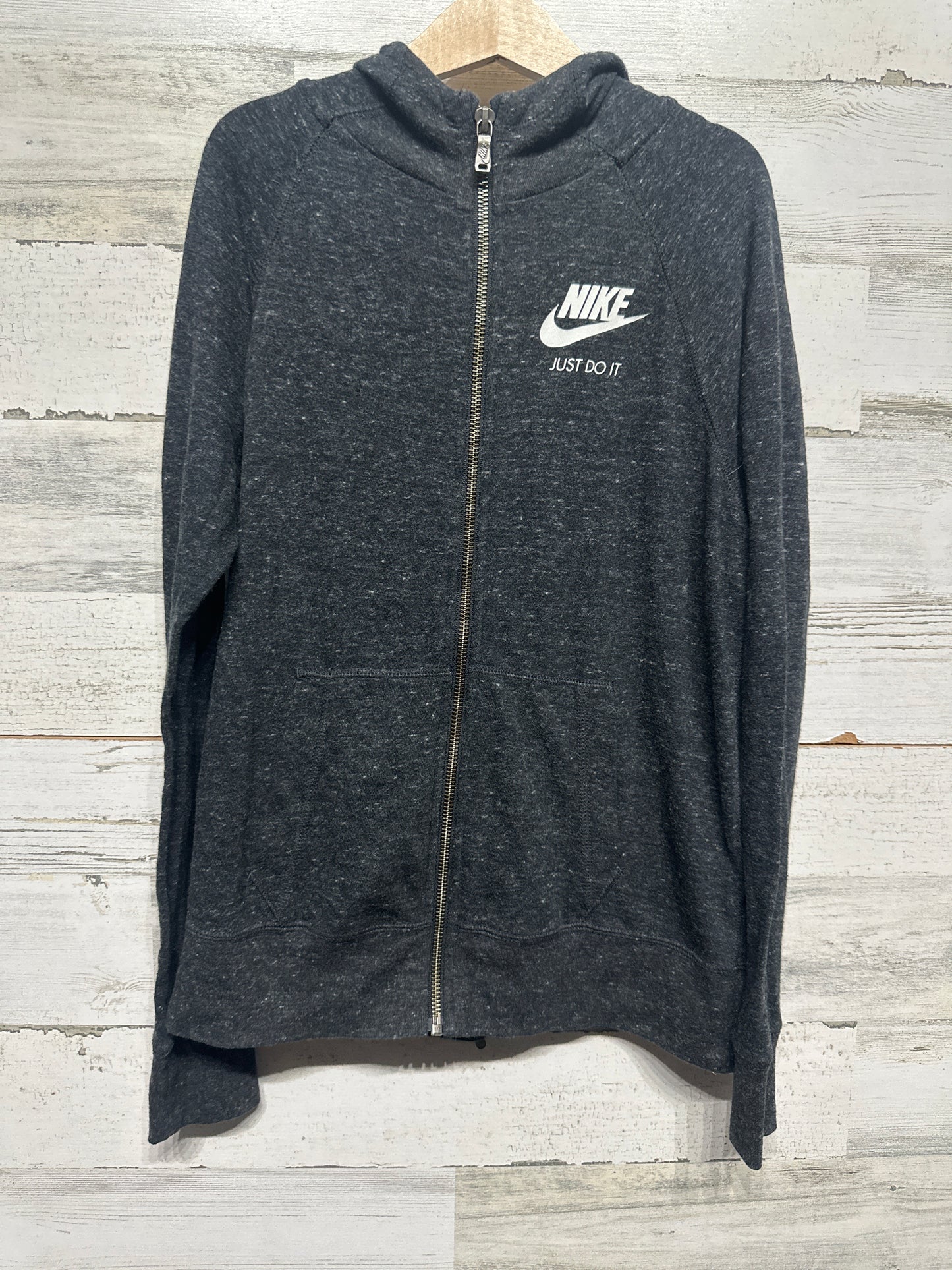 Girls Size Large Nike Hooded Zip Up Jacket - Very Good Used Condition