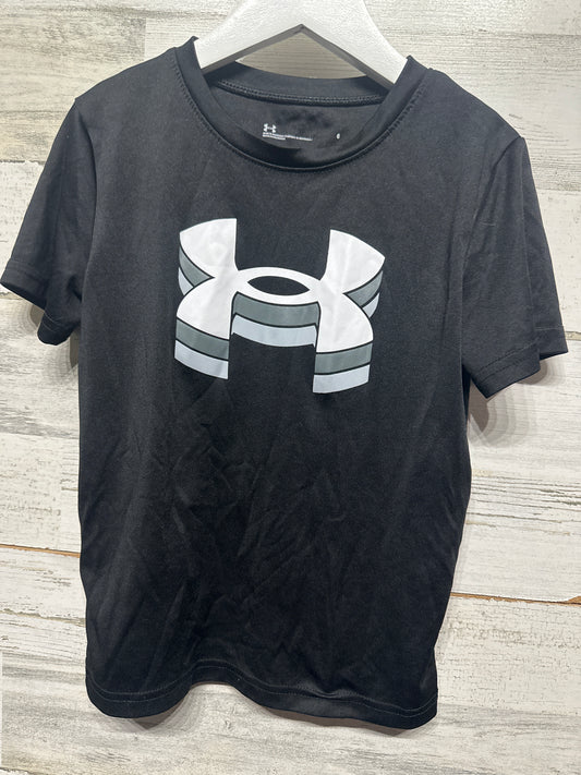 Boys Size 6 Under Armour Black Shirt - Good Used Condition