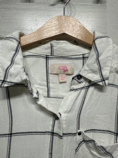 Size 12/14 (Large) GB Girls Soft Button Up Shirt - Good Used Condition