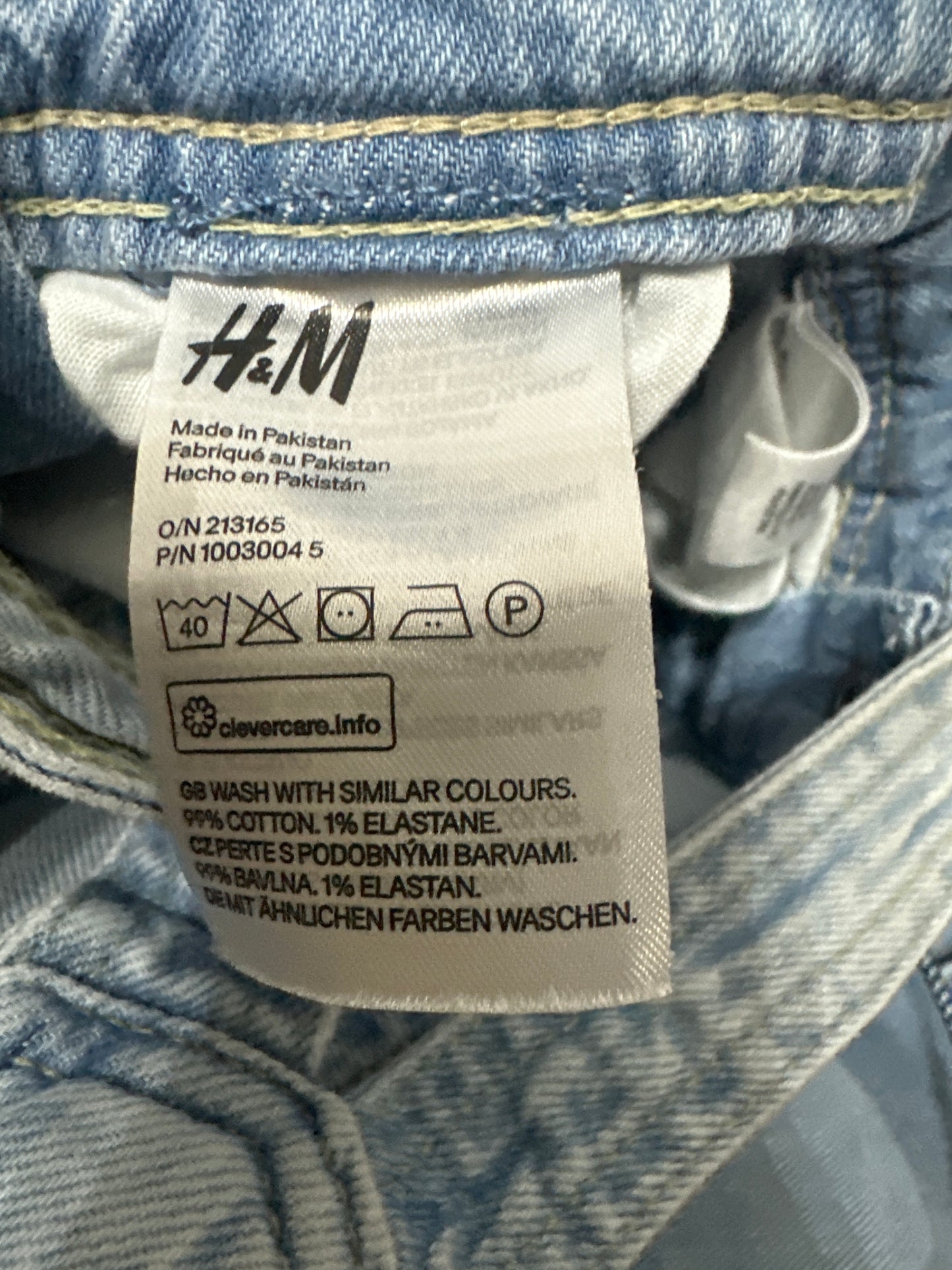 Girls Size 6 H&M Distressed Denim Overalls - Very Good Used Condition