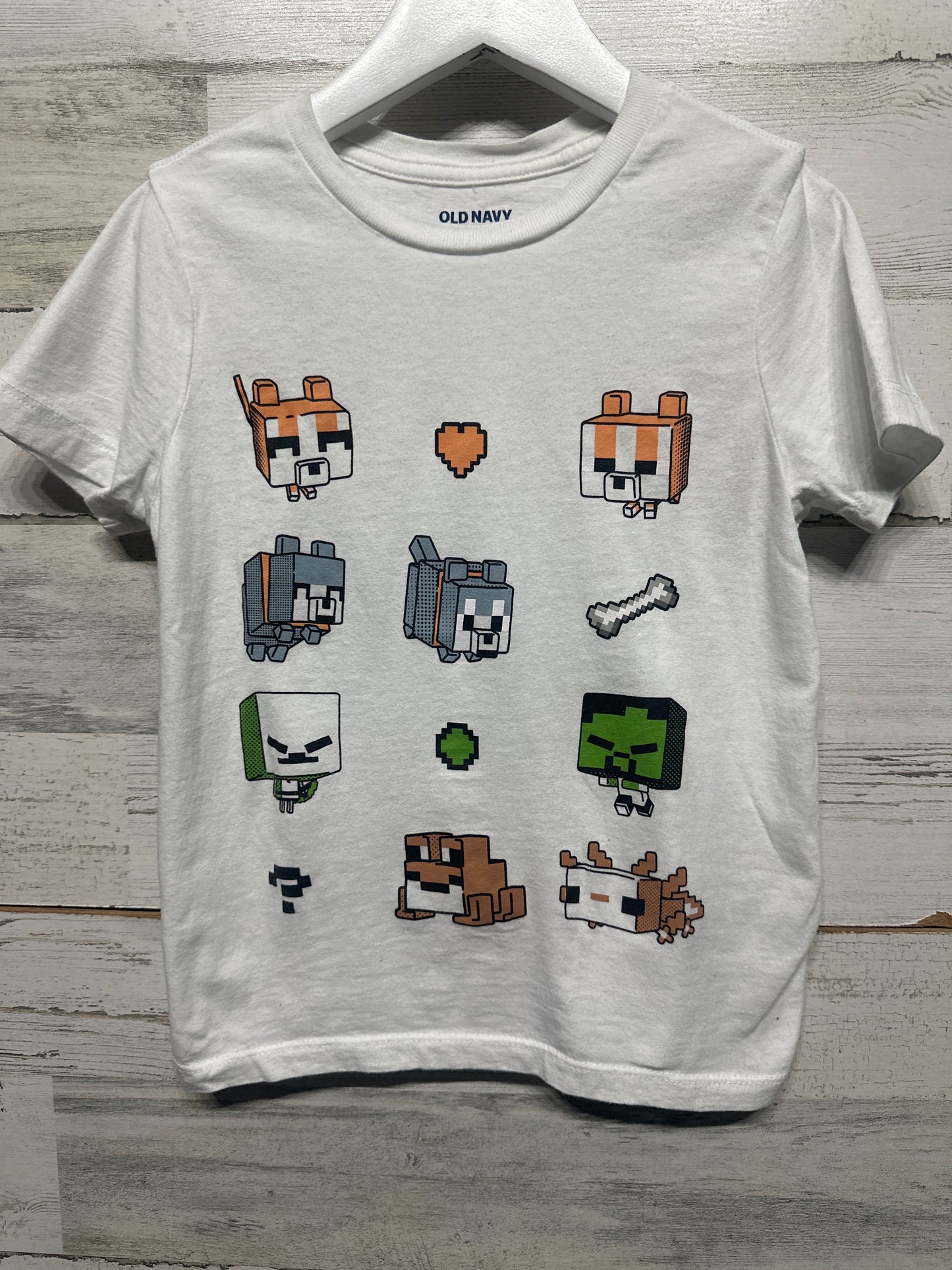 Old Navy Size 5 XS Block Character Shirt VGUC