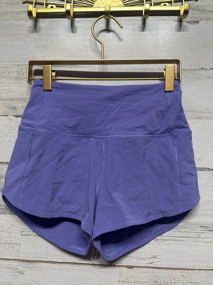 Women’s Size 0 Lululemon Lined Speed Up Shorts - Very Good Used Condition