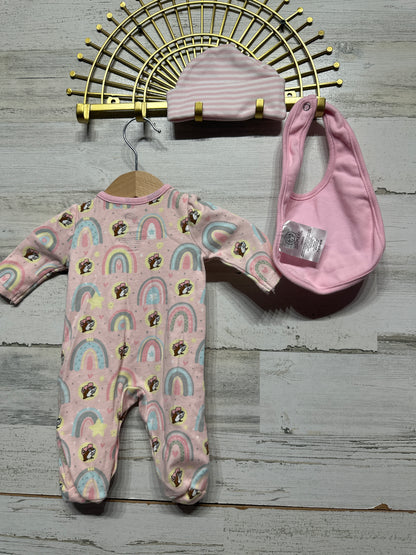 Buc-ee's Newborn Girls Lot - 3 Pieces - Good Used Condition