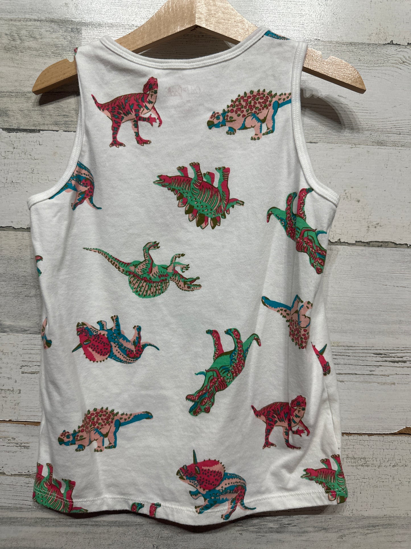 Boys Size XS 4-5 Cat &Jack Dino Sleeveless Tee - Very Good Used Condition