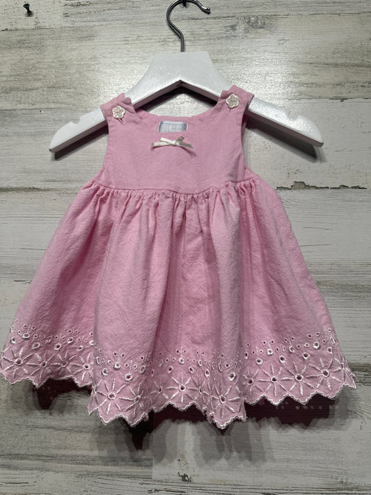 Girls Size 6-9m All Mine Light Pink Dress - Good Used Condition