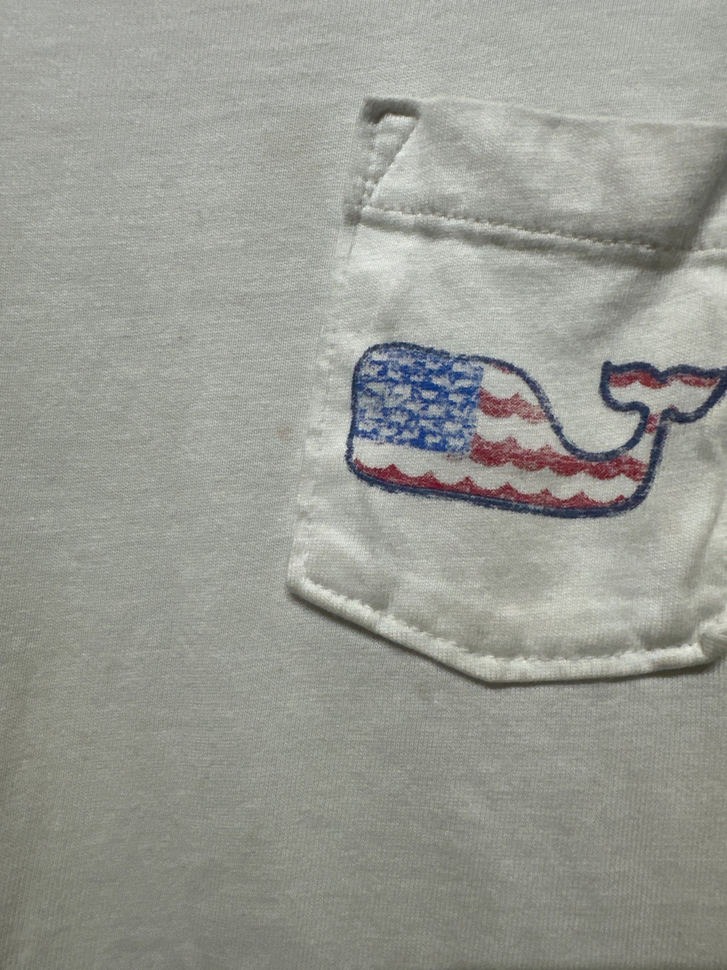 Boys Size 4t Vineyard Vines Patriotic Whale Pocket Tee - Play Condition**