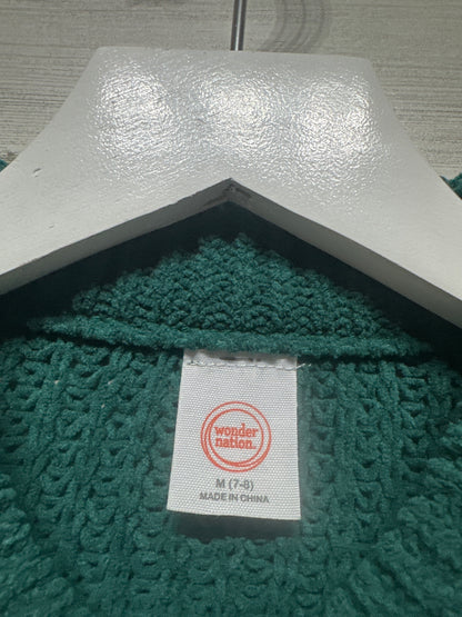 Girls Size 7-8 Medium Green Sweater - Good Used Condition