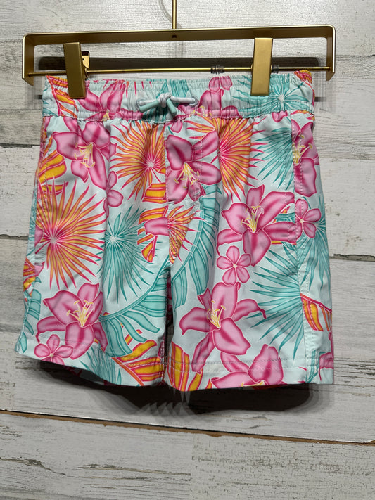 Floral Swim Trunks - Boys Size 4/5 XS - Very Good Used Condition
