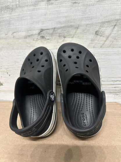 Size 9 (Toddler) Crocs Black Clogs - Good Used Condition