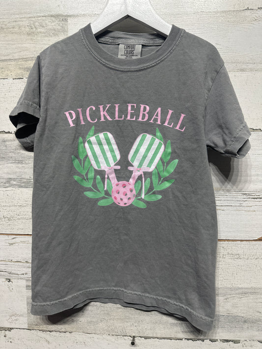 Pickleball Comfort Colors T-Shirt - Girls Size Small - Very Good Used Condition