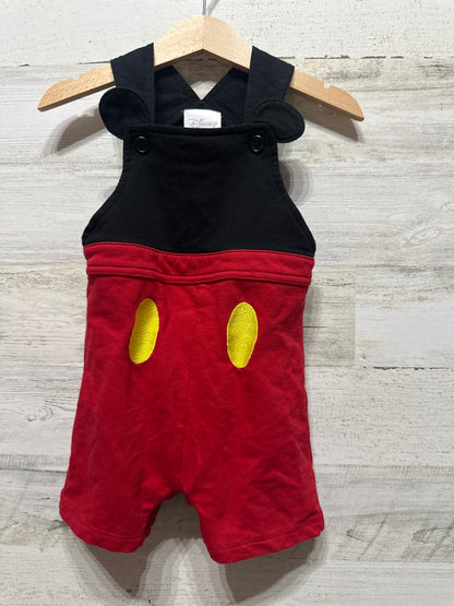 Boys Size 12m Disney Mickey Mouse Romper - Very Good Used Condition