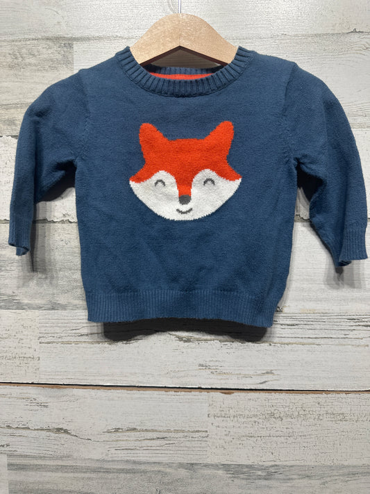 Boys Preowned Size 6m Carter’s Fox Sweater - Good Used Condition