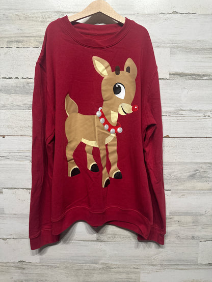 Women’s Size Large Rudolph Holiday Sweatshirt - Very Good Used Condition