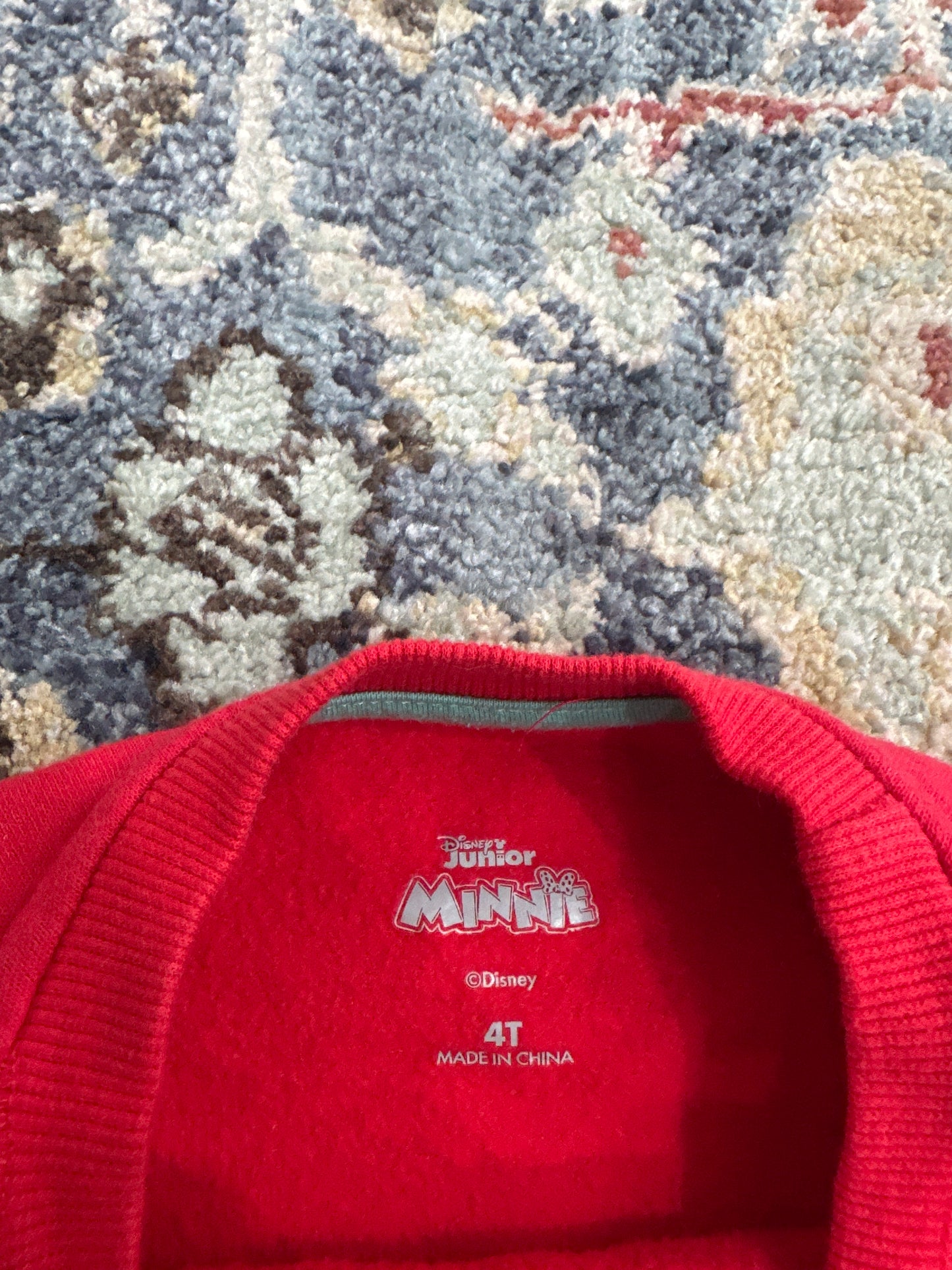 Minnie Mouse Disney Girls 4T Ski Club Sweatshirt VGUC