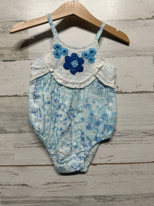 Size 3-6m Mimi & Maggie Vintage Garden Embroidered Bubble - New With Tags