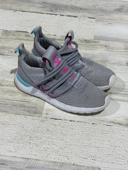Adidas Grey Athletic Shoes - Girls Size 2.5 (Youth) - Good Used Condition