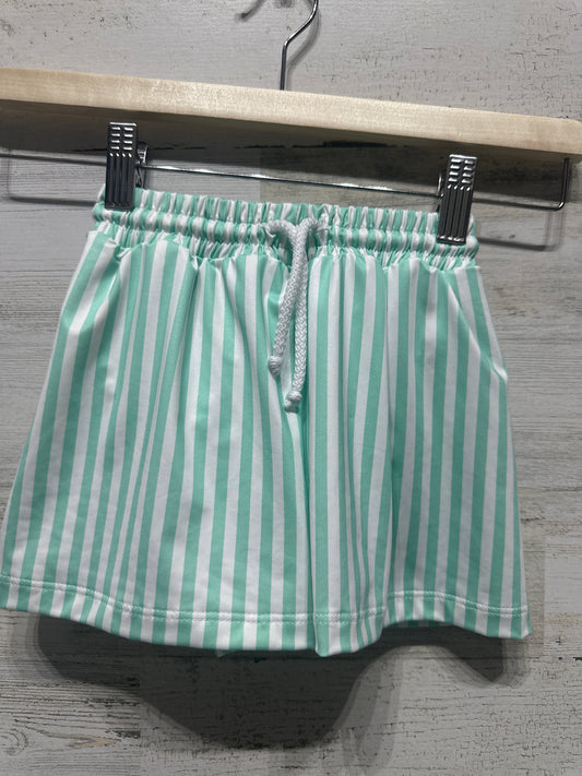 Size 3t James and Lottie Green Striped Swim Trunks - New With Tags