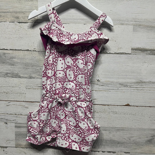 Girls Size XS (Fits Like 4-5) Hello Kitty Romper - Play Condition