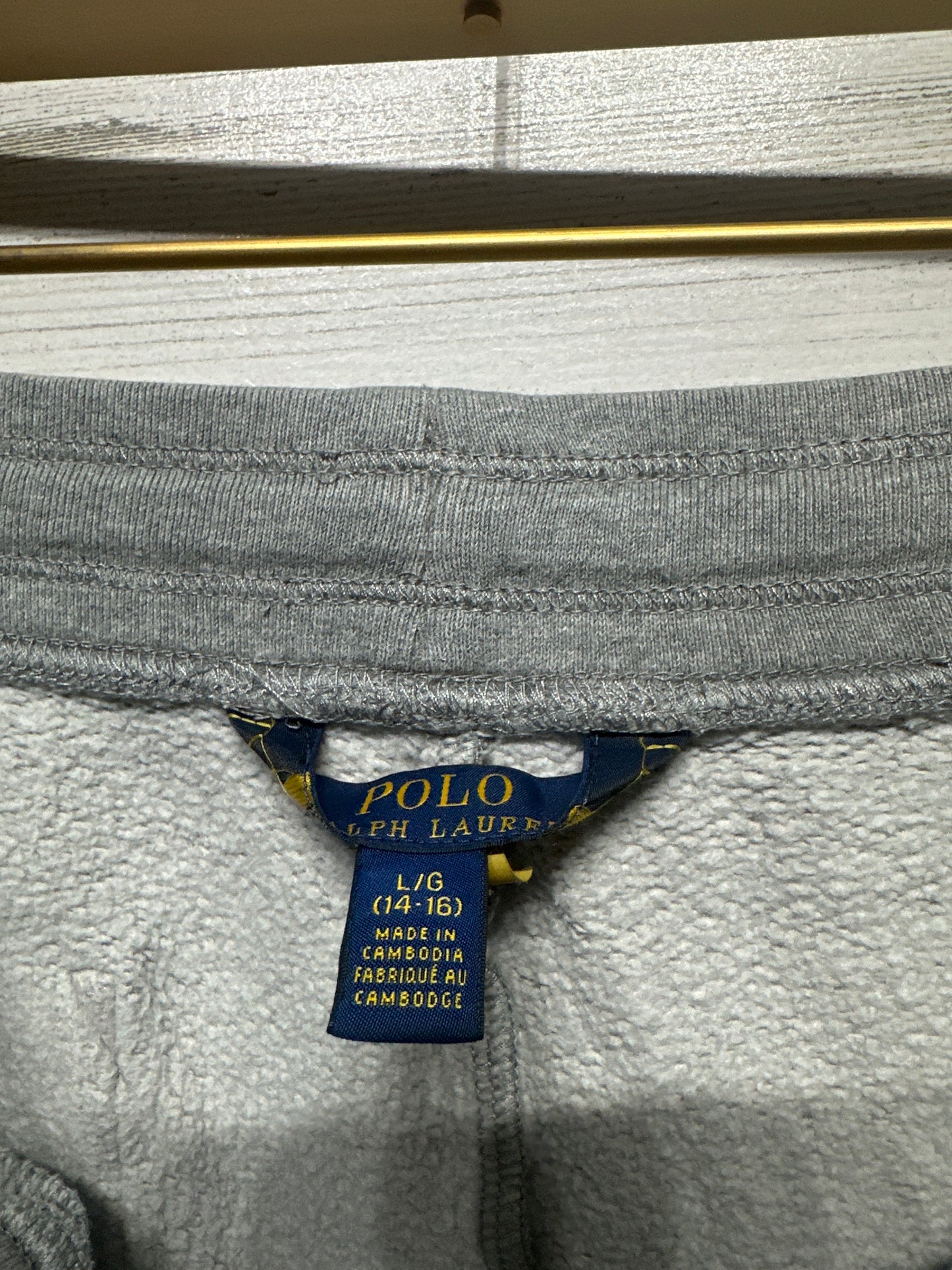 Polo Ralph Lauren Grey Shorts - Boys Size Large 14/16 - Very Good Used Condition