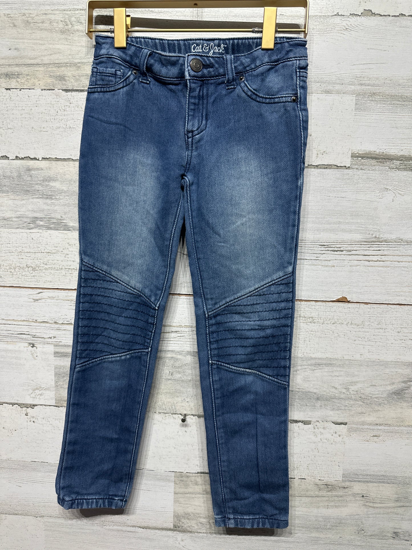 Moto Jeggings - Cat & Jack Adjustable Waist - Girls Size 8 - Very Good Used Condition