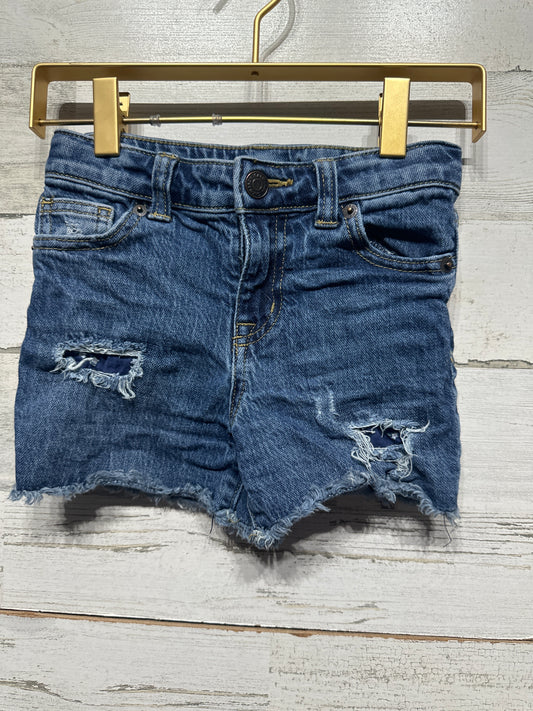 Girls Size 6/6x Small Cat and Jack Adjustable Waist Distressed Stretch Shorts - Good Used Condition