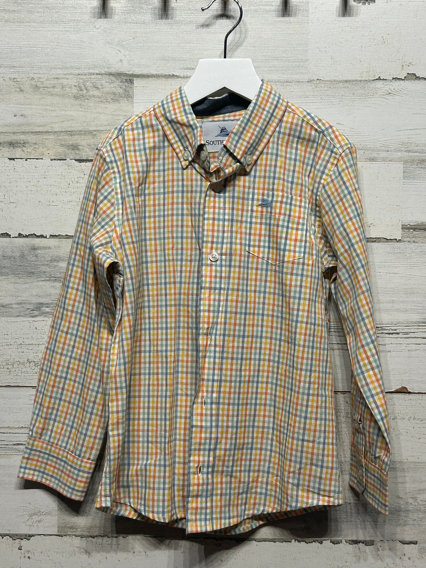 Boys Size 7 Southbound Plaid Shirt - Very Good Used Condition