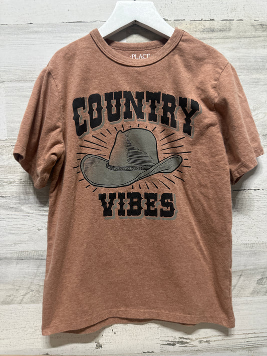 Boys Size 7-8 Medium Children’s Place Country Vibes Shirt - Very Good Used Condition
