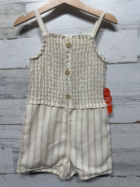 Girls New Size 4t Wonder Nation Romper - New With Tags