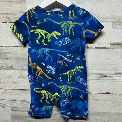 Boys Size 6-9m Pat Pat Dinosaur Romper - Very Good Used Condition