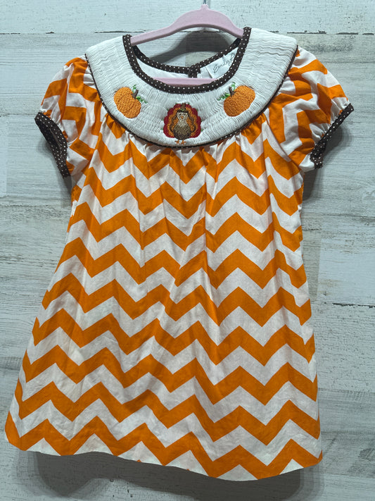 Girls Size 4t Emily Rose Smocked Fall Tunic - Very Good Used Condition