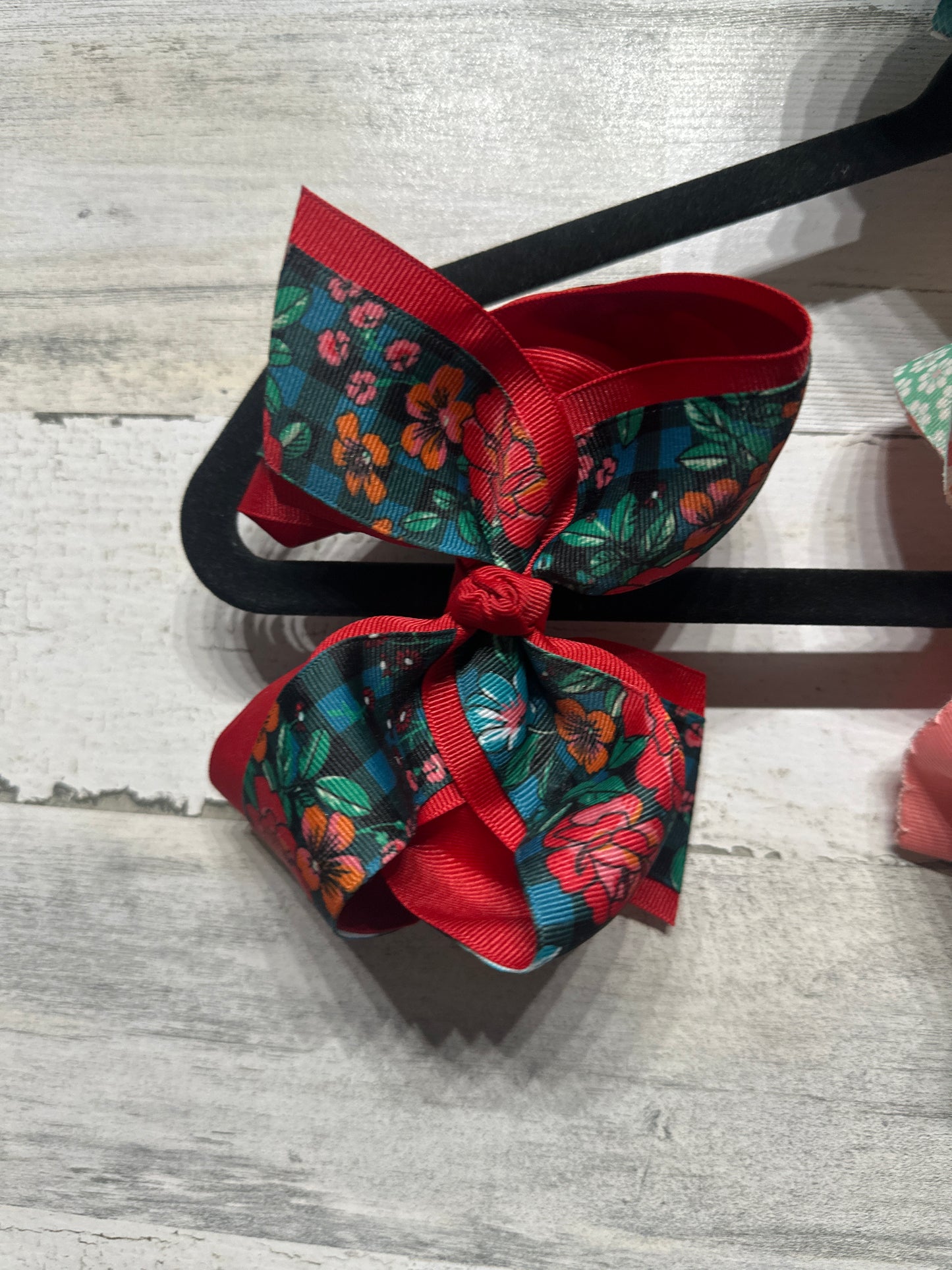 Lot of 4 Large Layered Hair Bows - Good Used Condition