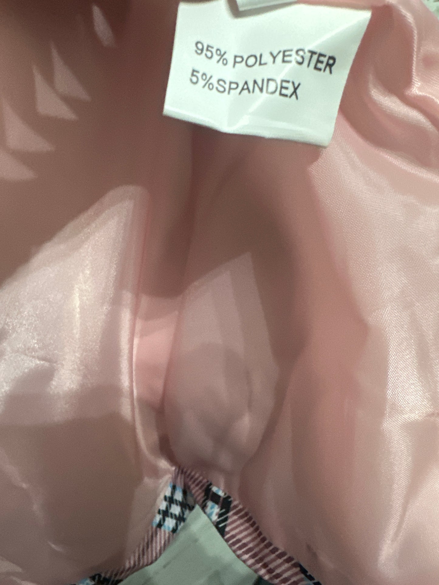 Women’s Large Pink Plaid Blazer - Very Good Used Condition