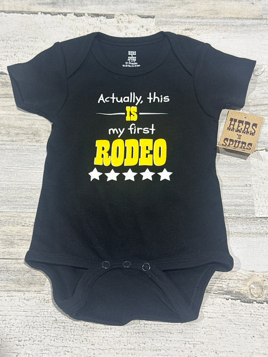 My First Rodeo Bodysuit - Size 12-18m - New With Tags