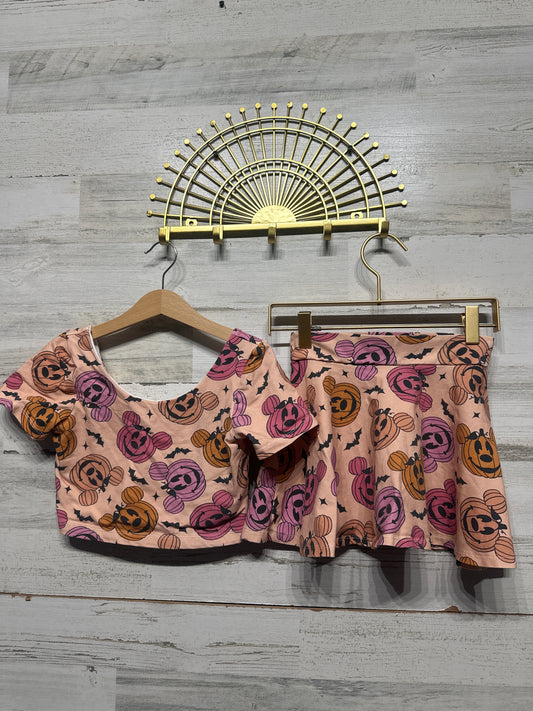 Happy Harlow - Handmade Disney Mickey Halloween Outfit Set - Girls Size 8 - Very Good Used Condition