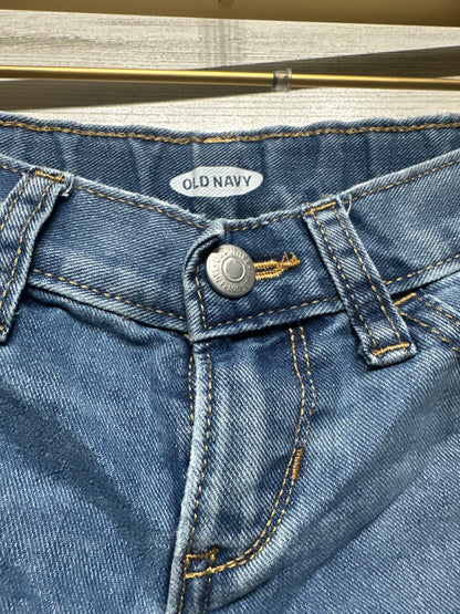 Girls Size 7 Old Navy Denim Shorts with Adjustable Waist - Good Used Condition