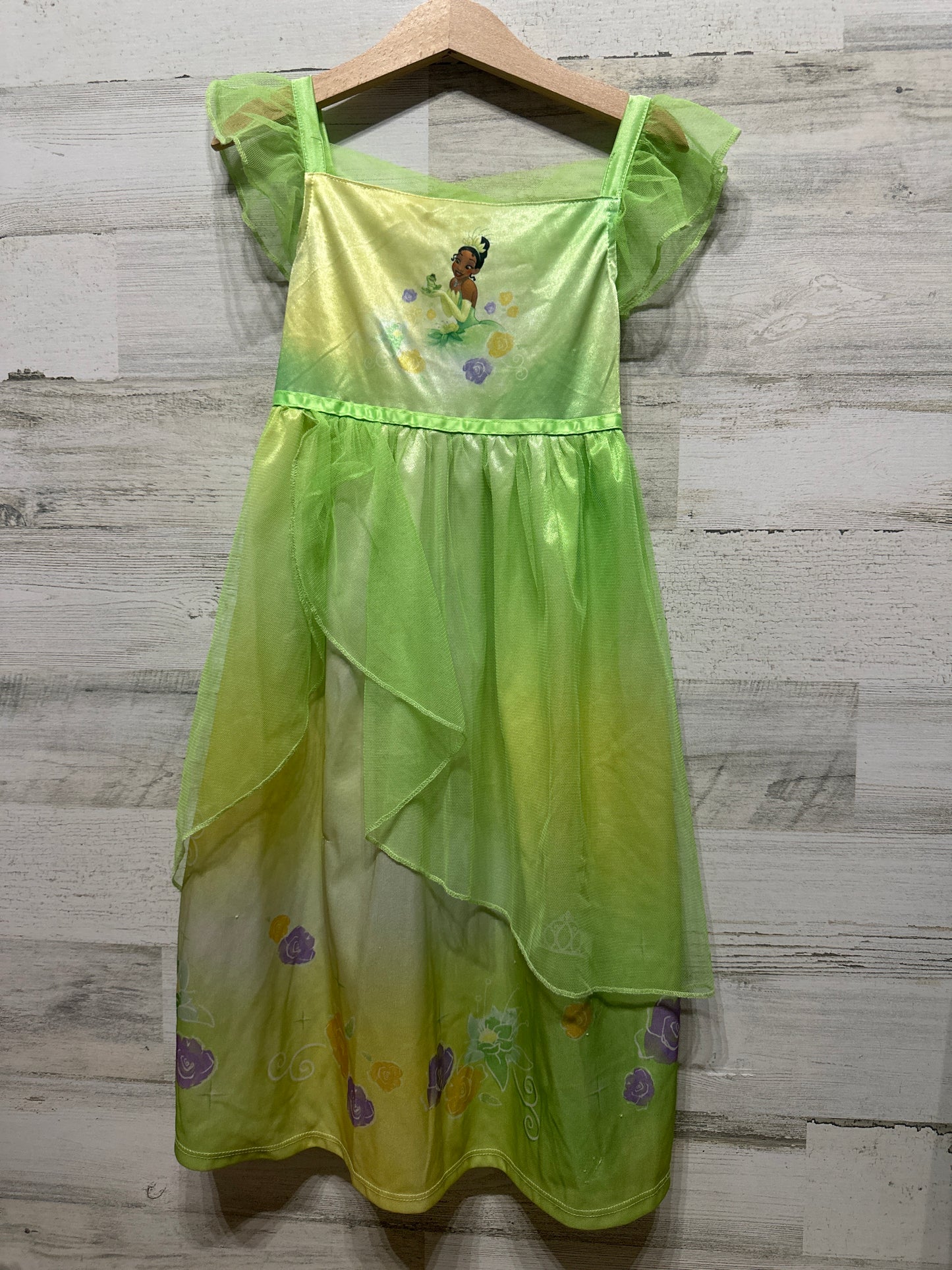 Girls Size 5t Disney Princess Tiana Nightgown - Good Used Condition