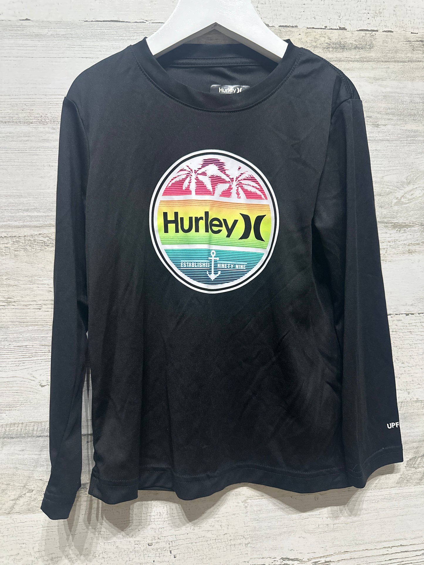 Boys Preowned Size 5-6 Hurley H2ODri UPF 50+ Rash Guard - Very Good Used Condition