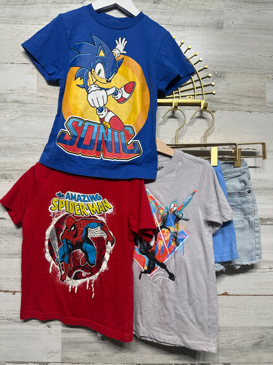 Spiderman Sonic Clothing Lot Boys 4t / 4 VGUC
