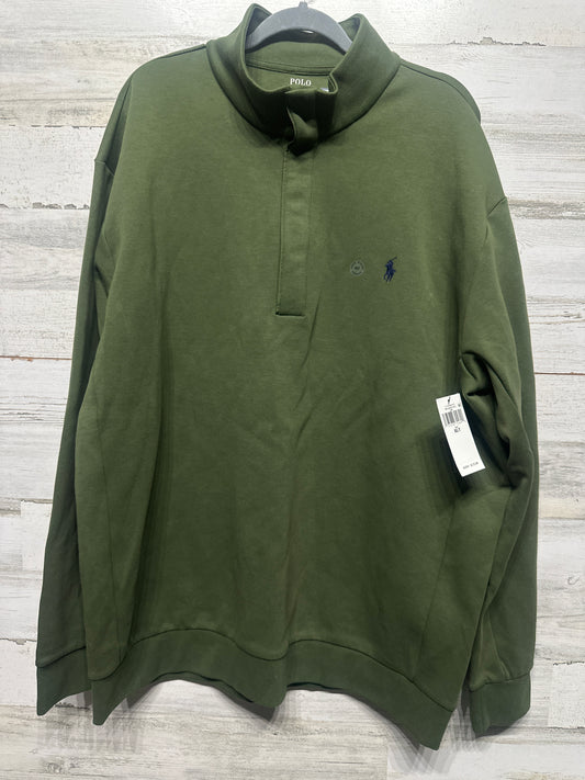 Polo Ralph Lauren Double Knit Quarter Snap Olive Pullover XLT Big Tall NWT
