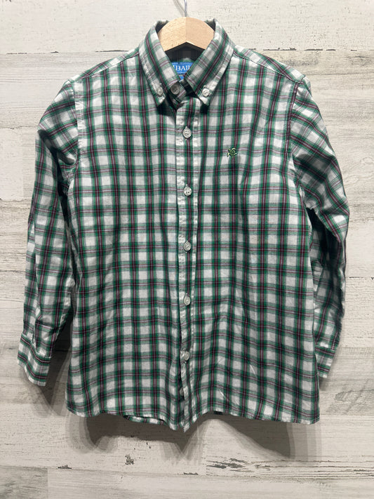 Boys Size 5 J. Bailey Long Sleeve Plaid Button Up Shirt - Very Good Used Condition