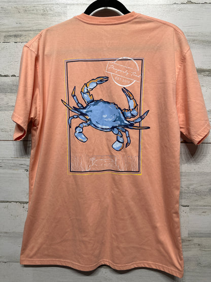 Men's Size Medium Properly Tied Pima Cotton Crab T-Shirt - Play Condition*